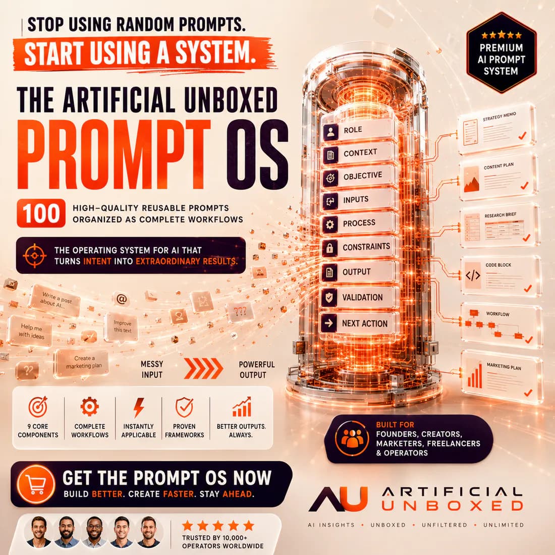 The Artificial Unboxed Prompt OS cover
